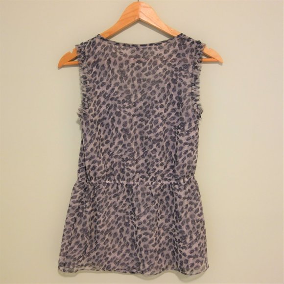 Banana Republic Animal Print Sleeveless Blouse - Picture 2 of 10